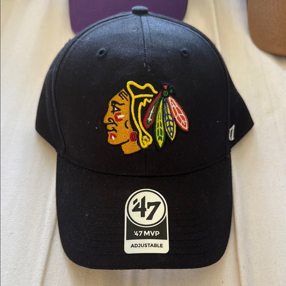 Black Adjustable Cap with Embroidered Logo